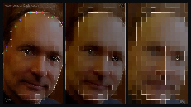 Work No. 888; Sir Tim Berners-Lee in Progressive Pixelation